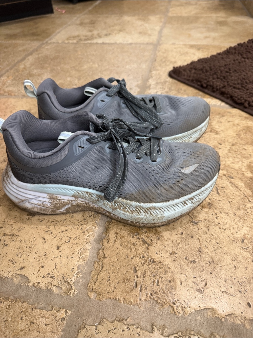Women's Grey Lightweight Running Sneakers